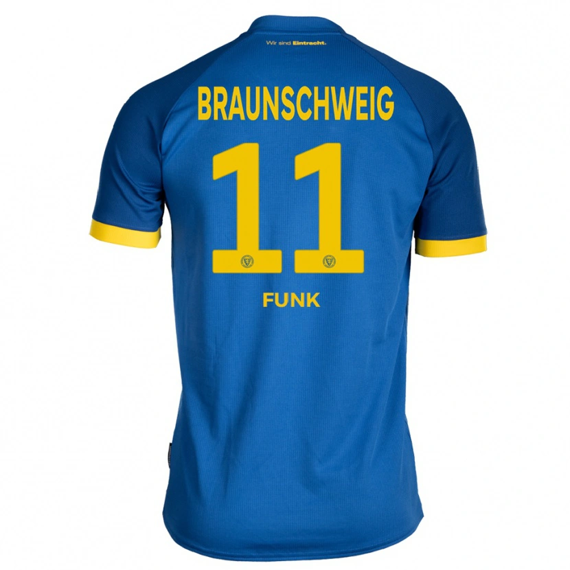 Danxen Dames Jonah Funk #11 Koninklijk Blauw Geel Uitshirt Uittenue 2025/26 T-Shirt België