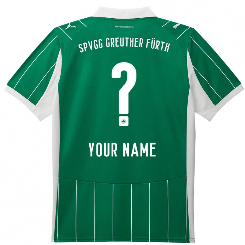 Danxen Dames Uw Naam #0 Groen Wit Uitshirt Uittenue 2025/26 T-Shirt België