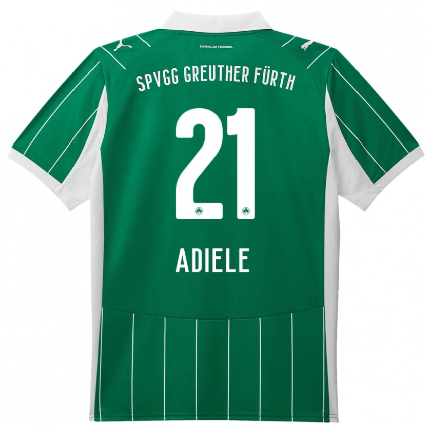Danxen Dames Raphael Adiele #21 Groen Wit Uitshirt Uittenue 2025/26 T-Shirt België