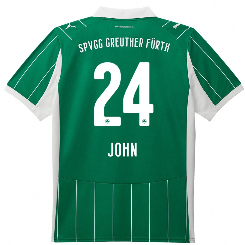 Danxen Dames Marco John #24 Groen Wit Uitshirt Uittenue 2025/26 T-Shirt België