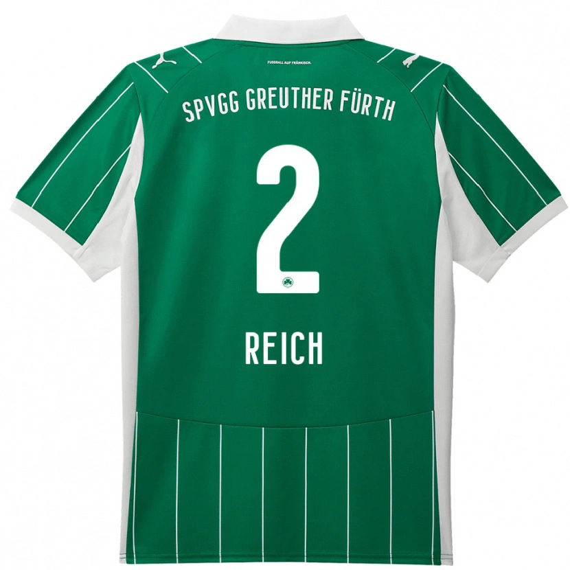 Danxen Dames Lukas Reich #2 Groen Wit Uitshirt Uittenue 2025/26 T-Shirt België