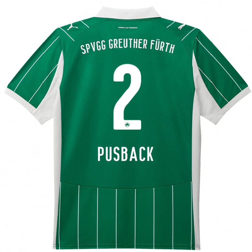 Danxen Dames Tim Pusback #2 Groen Wit Uitshirt Uittenue 2025/26 T-Shirt België