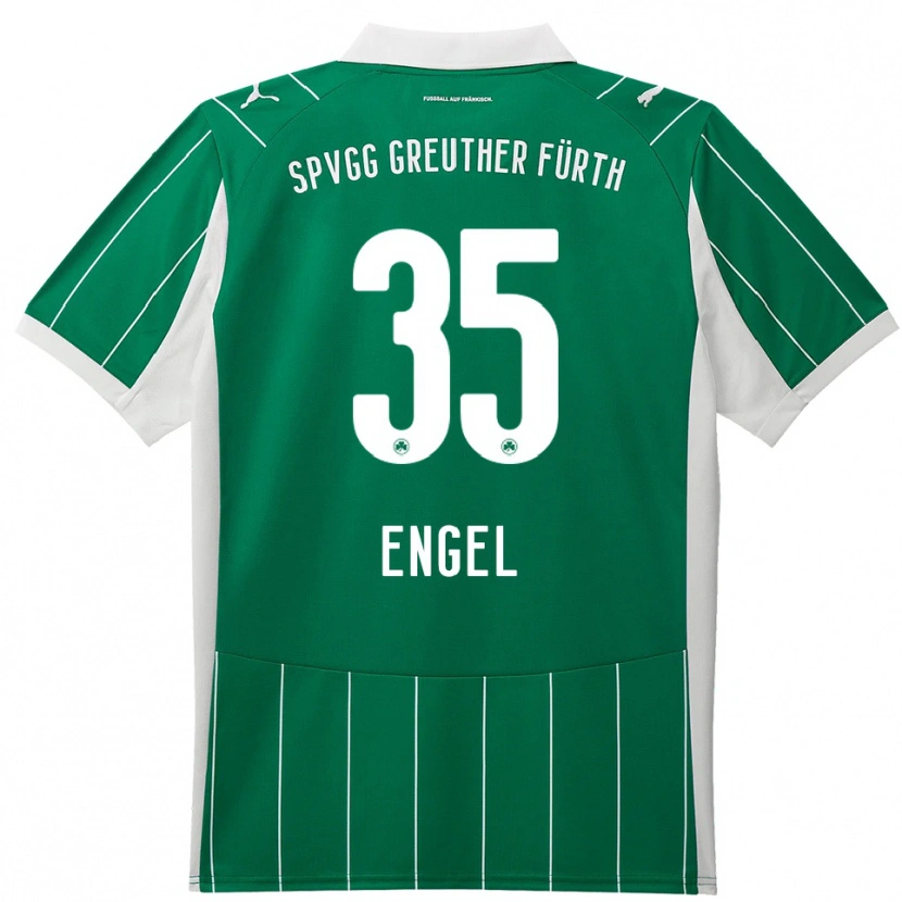 Danxen Dames Jakob Engel #35 Groen Wit Uitshirt Uittenue 2025/26 T-Shirt België