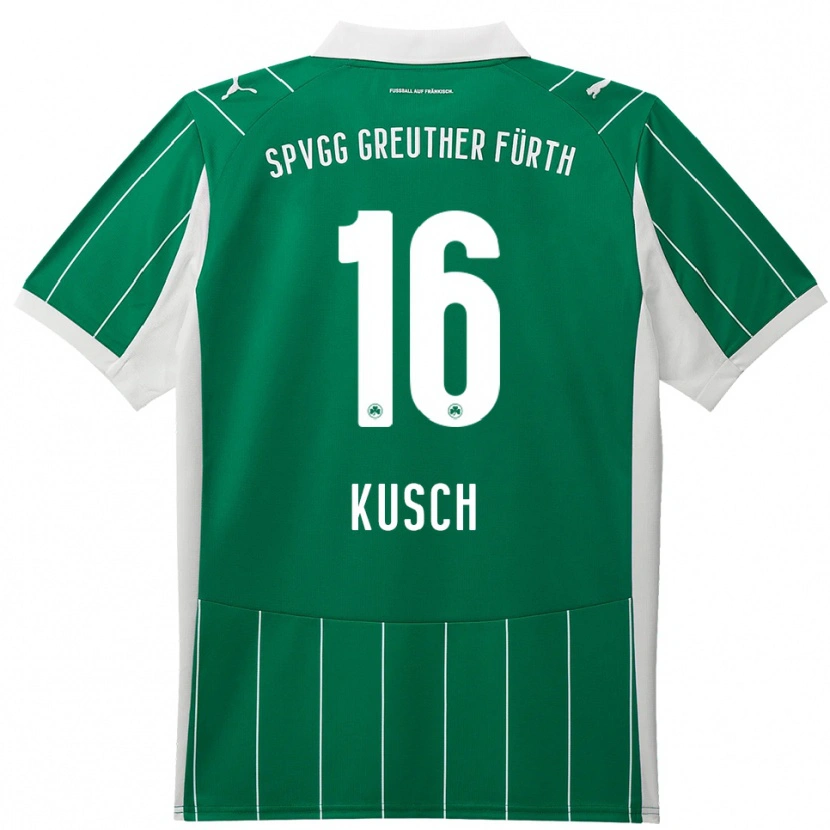 Danxen Dames Paul Kusch #16 Groen Wit Uitshirt Uittenue 2025/26 T-Shirt België