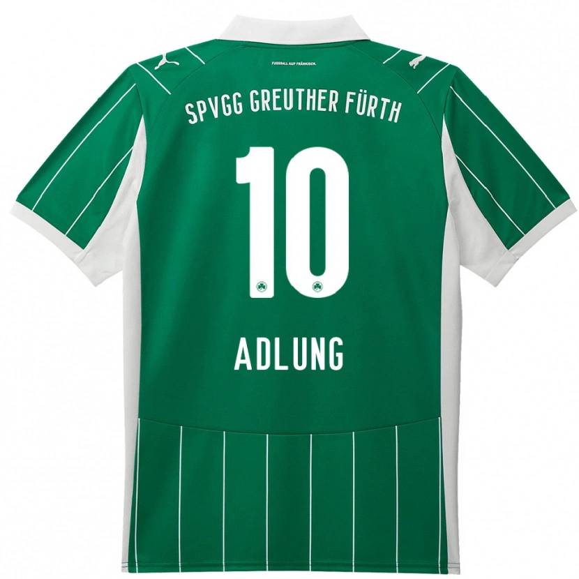Danxen Dames Daniel Adlung #10 Groen Wit Uitshirt Uittenue 2025/26 T-Shirt België