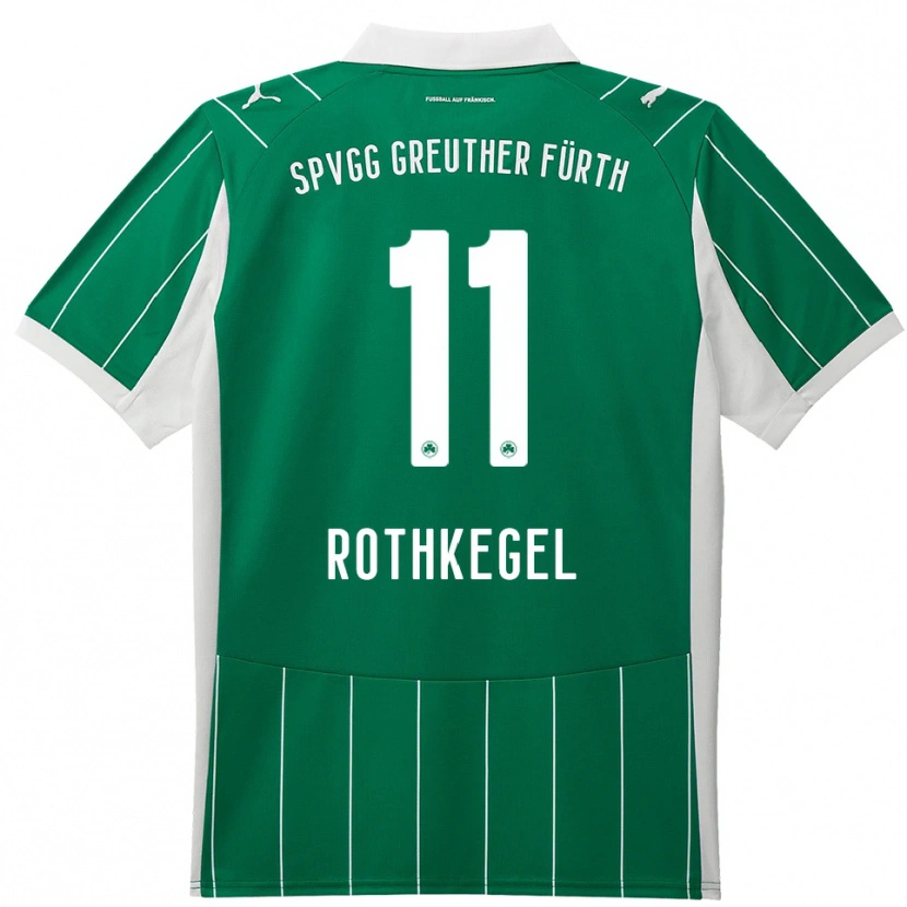 Danxen Dames Henri Rothkegel #11 Groen Wit Uitshirt Uittenue 2025/26 T-Shirt België