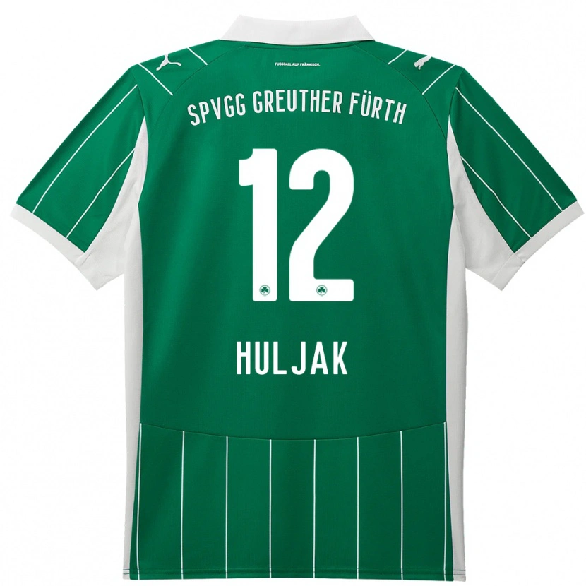 Danxen Dames Dominik Huljak #12 Groen Wit Uitshirt Uittenue 2025/26 T-Shirt België
