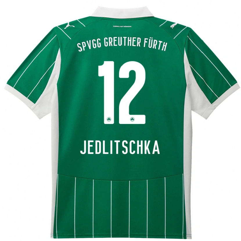 Danxen Dames Moritz Jedlitschka #12 Groen Wit Uitshirt Uittenue 2025/26 T-Shirt België