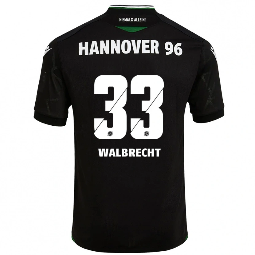 Danxen Dames Tim Walbrecht #33 Zwart Groen Uitshirt Uittenue 2025/26 T-Shirt België