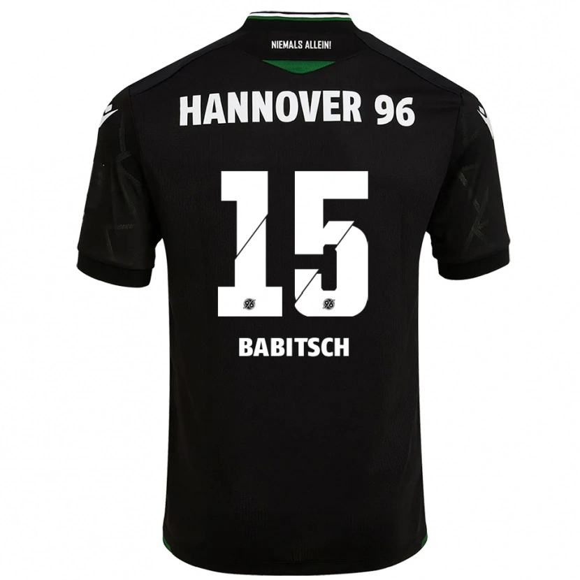 Danxen Dames Alexander Babitsch #15 Zwart Groen Uitshirt Uittenue 2025/26 T-Shirt België