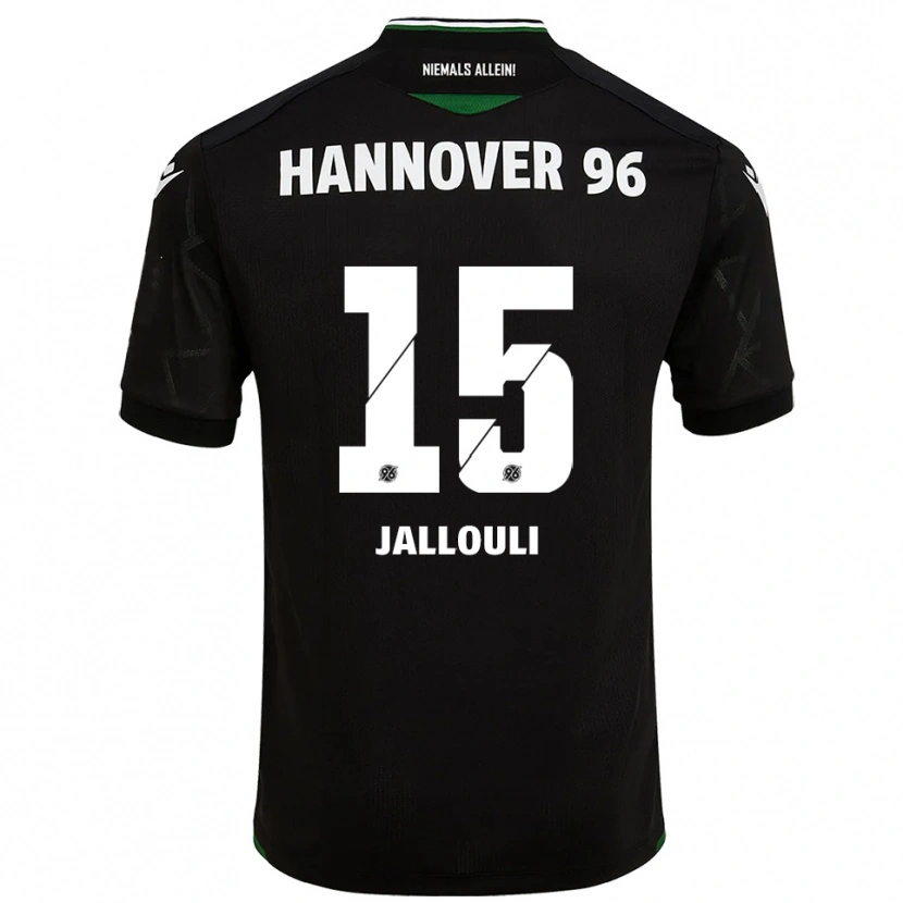 Danxen Dames Marouan Jallouli #15 Zwart Groen Uitshirt Uittenue 2025/26 T-Shirt België