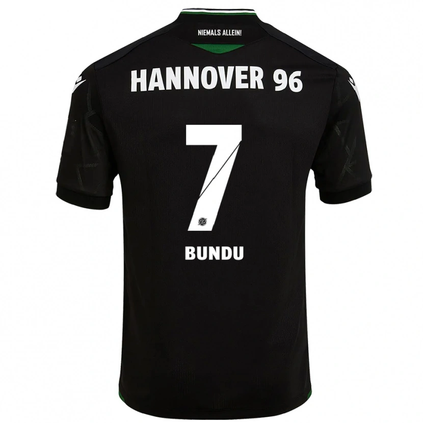 Danxen Dames Mustapha Bundu #7 Zwart Groen Uitshirt Uittenue 2025/26 T-Shirt België