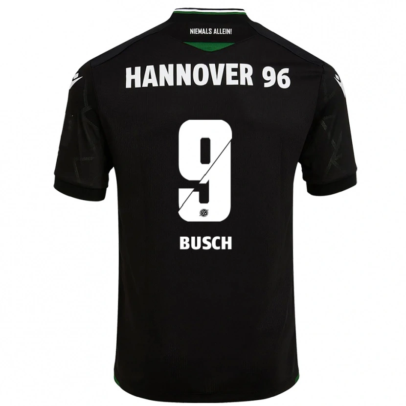 Danxen Dames Sean Busch #9 Zwart Groen Uitshirt Uittenue 2025/26 T-Shirt België