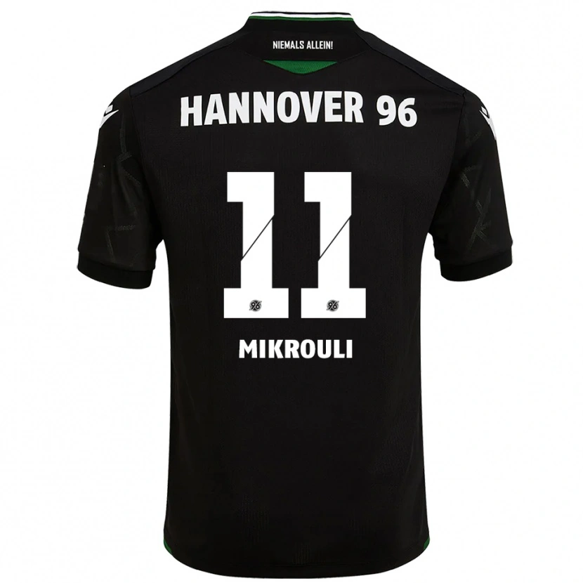 Danxen Dames Alexia Mikrouli #11 Zwart Groen Uitshirt Uittenue 2025/26 T-Shirt België
