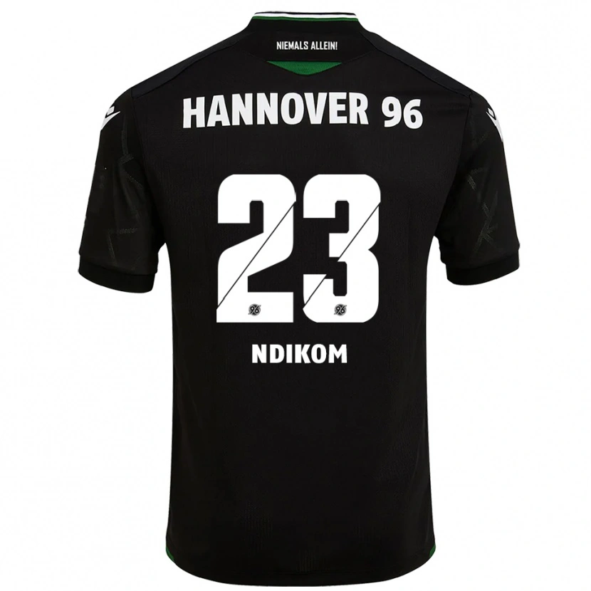 Danxen Dames Montell Ndikom #23 Zwart Groen Uitshirt Uittenue 2025/26 T-Shirt België