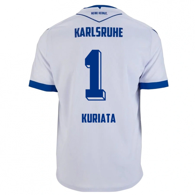 Danxen Dames Malik Kuriata #1 Wit Blauw Uitshirt Uittenue 2025/26 T-Shirt België