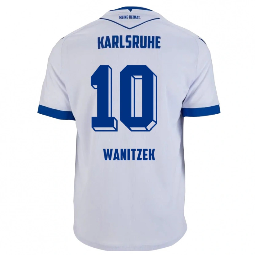 Danxen Dames Marvin Wanitzek #10 Wit Blauw Uitshirt Uittenue 2025/26 T-Shirt België