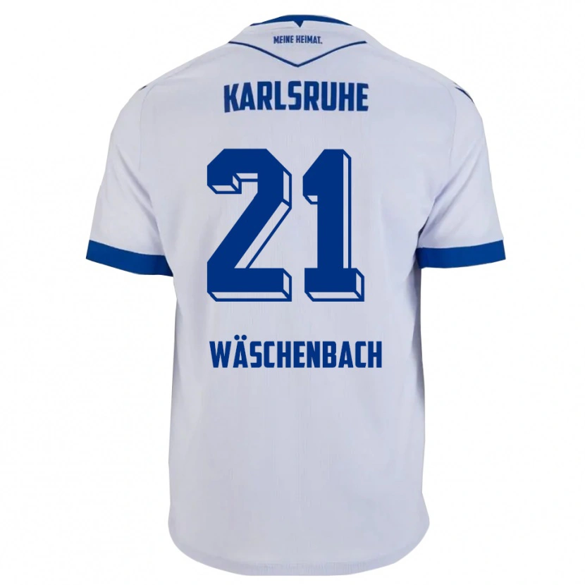 Danxen Dames Meiko Wäschenbach #21 Wit Blauw Uitshirt Uittenue 2025/26 T-Shirt België