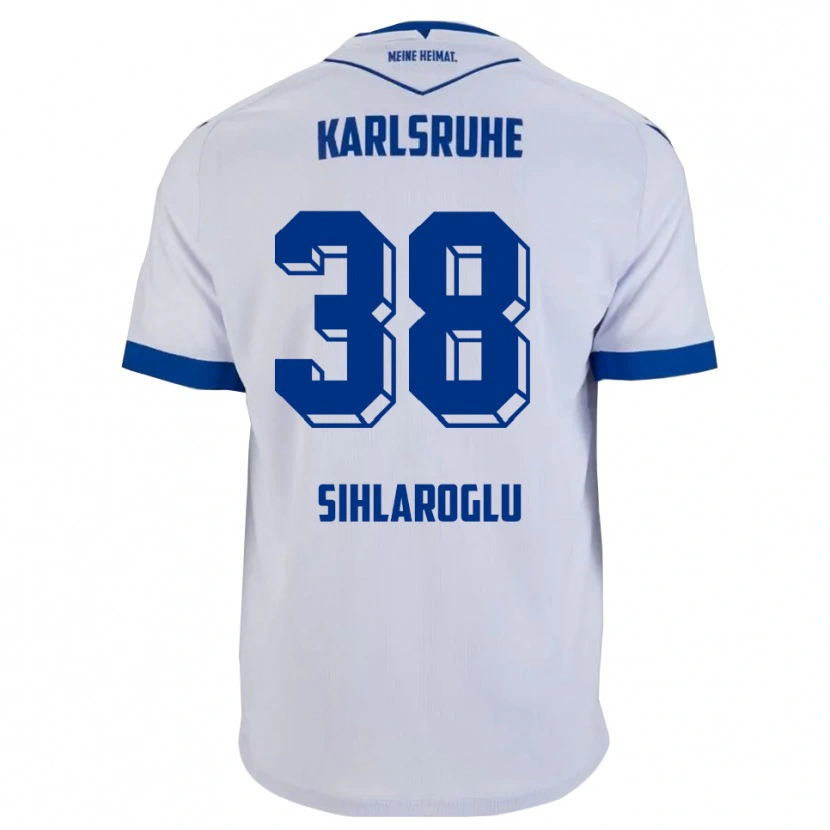 Danxen Dames Efe-Kaan Sihlaroglu #38 Wit Blauw Uitshirt Uittenue 2025/26 T-Shirt België