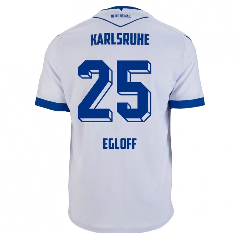 Danxen Dames Lilian Egloff #25 Wit Blauw Uitshirt Uittenue 2025/26 T-Shirt België