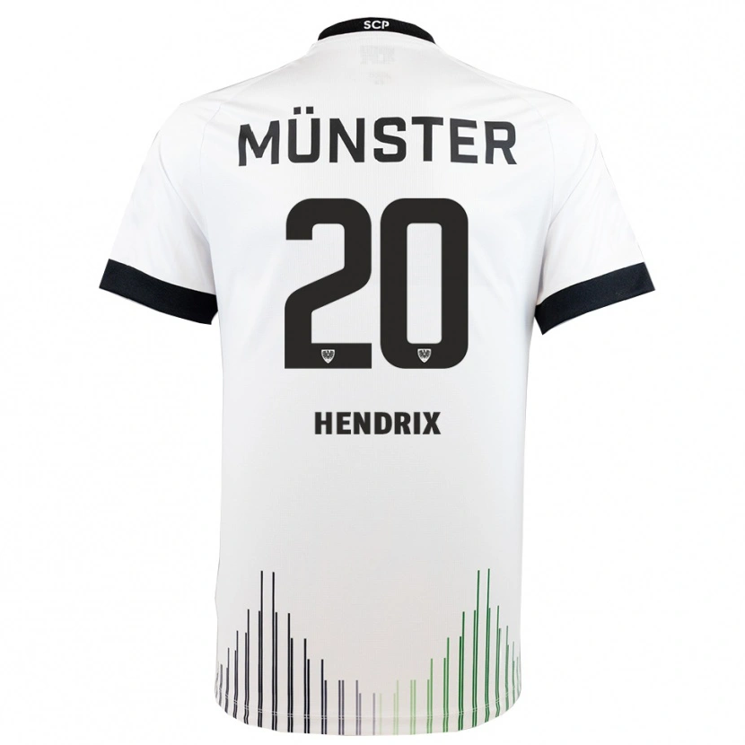 Danxen Dames Jorrit Hendrix #20 Wit Zwart Uitshirt Uittenue 2025/26 T-Shirt België