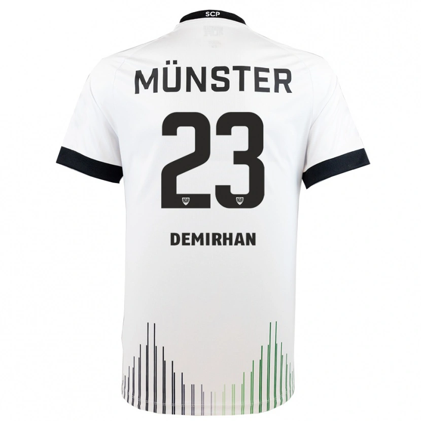 Danxen Dames Mikail Demirhan #23 Wit Zwart Uitshirt Uittenue 2025/26 T-Shirt België