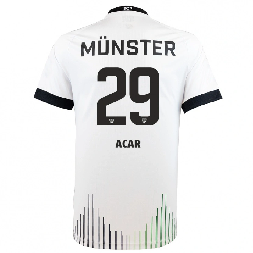 Danxen Dames Ryan Acar #29 Wit Zwart Uitshirt Uittenue 2025/26 T-Shirt België