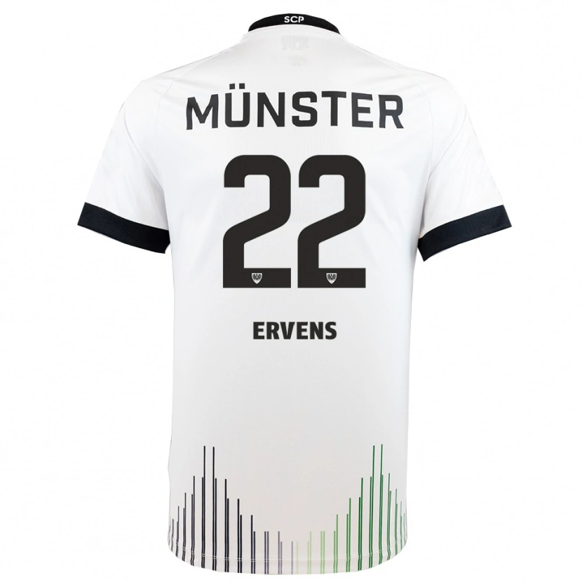 Danxen Dames Paul Ervens #22 Wit Zwart Uitshirt Uittenue 2025/26 T-Shirt België
