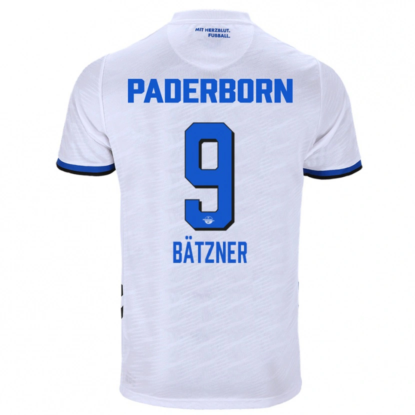 Danxen Dames Nick Bätzner #9 Wit Blauw Uitshirt Uittenue 2025/26 T-Shirt België