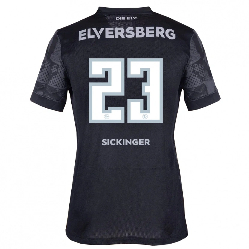 Danxen Dames Carlo Sickinger #23 Zwart Grijs Uitshirt Uittenue 2025/26 T-Shirt België