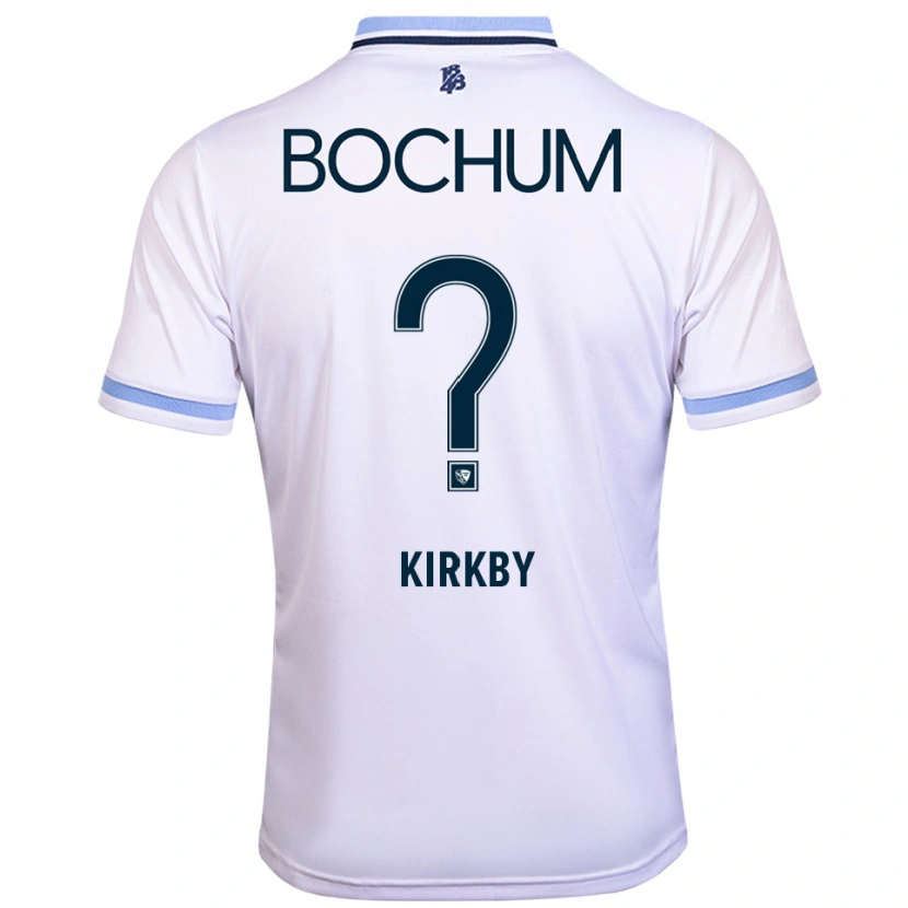Danxen Dames Lara Kirkby #0 Wit Hemelsblauw Uitshirt Uittenue 2025/26 T-Shirt België