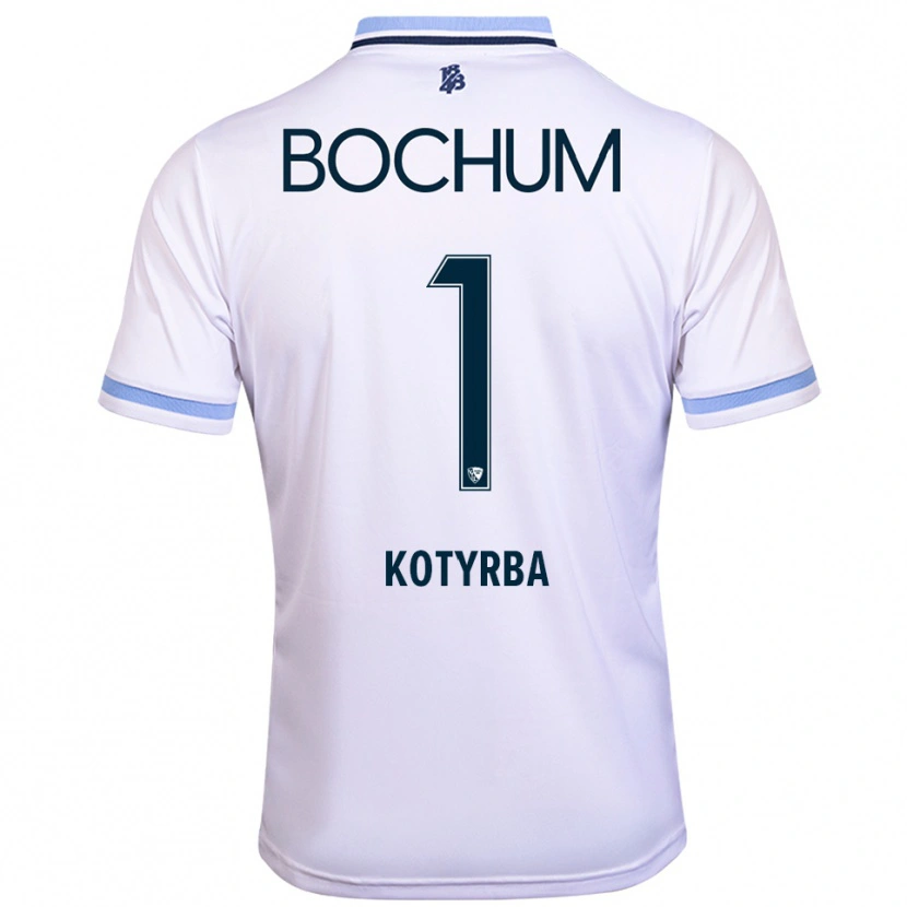 Danxen Dames Finn Kotyrba #1 Wit Hemelsblauw Uitshirt Uittenue 2025/26 T-Shirt België