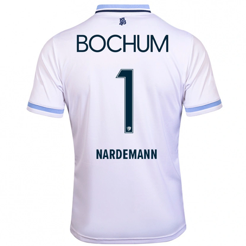 Danxen Dames Kari Närdemann #1 Wit Hemelsblauw Uitshirt Uittenue 2025/26 T-Shirt België