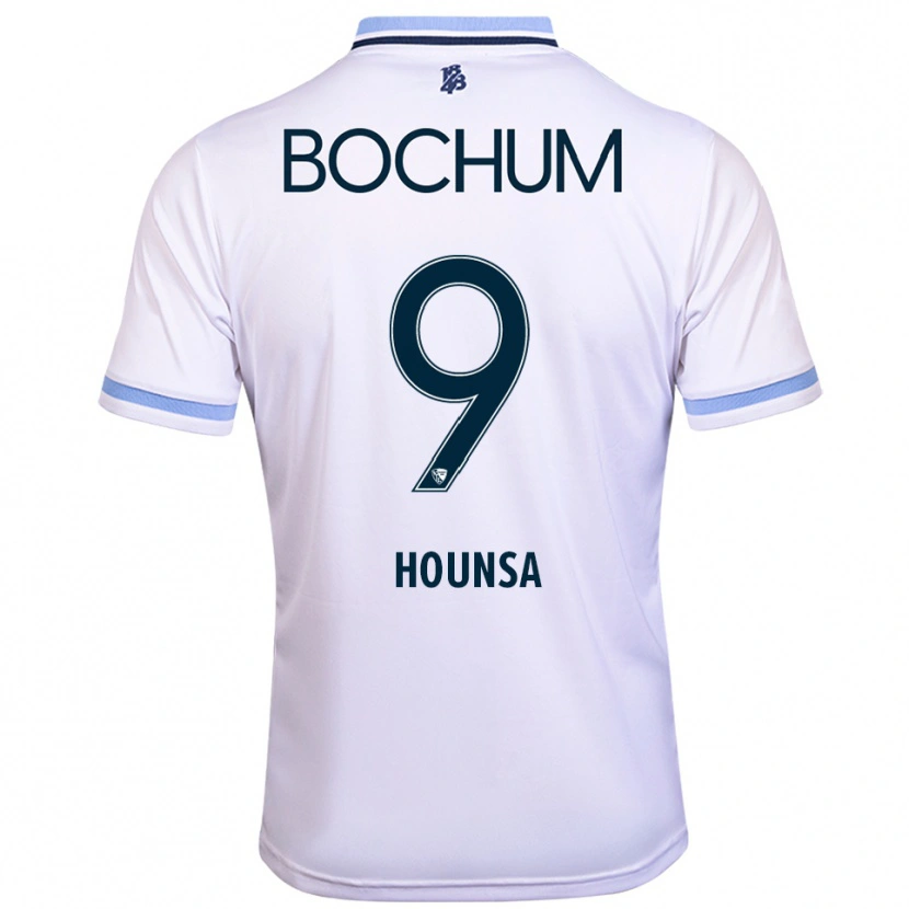 Danxen Dames Eligius Hounsa #9 Wit Hemelsblauw Uitshirt Uittenue 2025/26 T-Shirt België