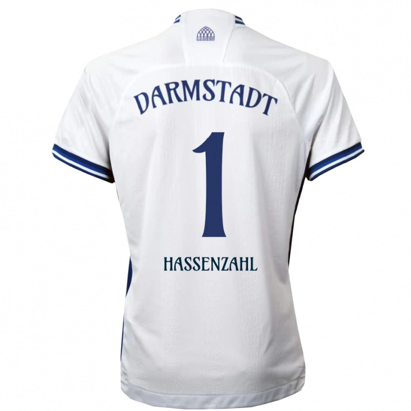 Danxen Dames Leon Hassenzahl #1 Wit Blauw Uitshirt Uittenue 2025/26 T-Shirt België