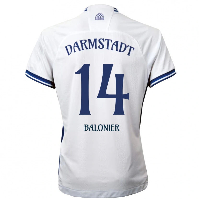 Danxen Dames Mike Balonier #14 Wit Blauw Uitshirt Uittenue 2025/26 T-Shirt België