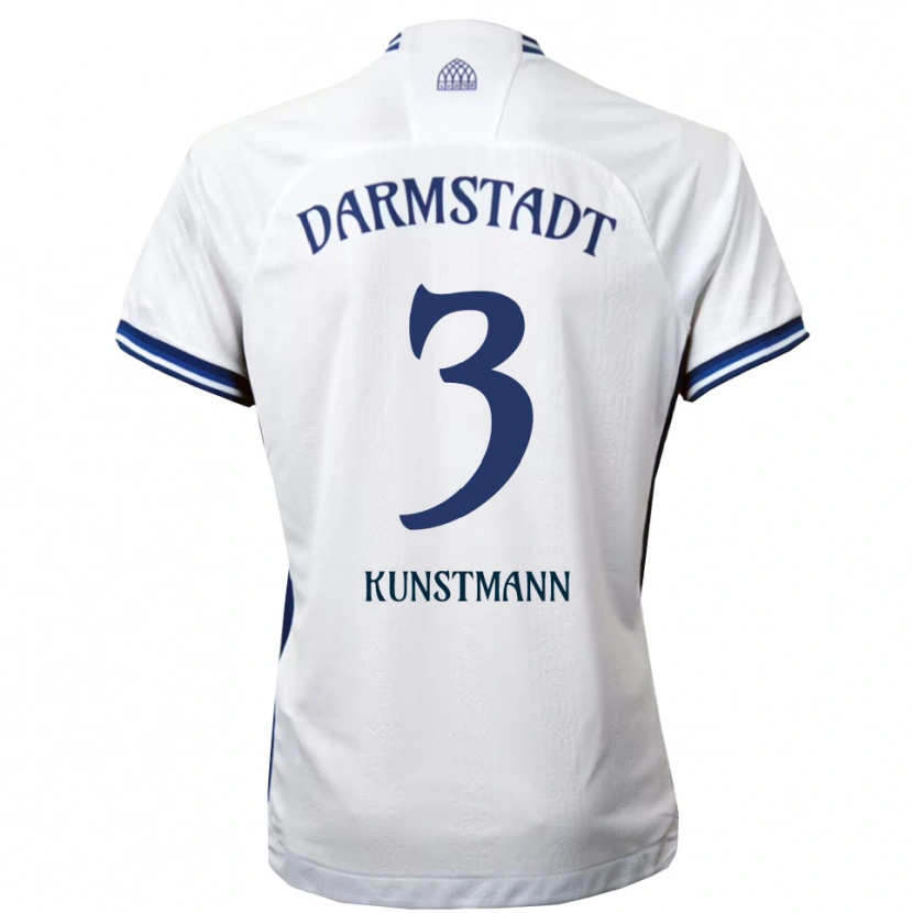 Danxen Dames Kelvin Kunstmann #3 Wit Blauw Uitshirt Uittenue 2025/26 T-Shirt België