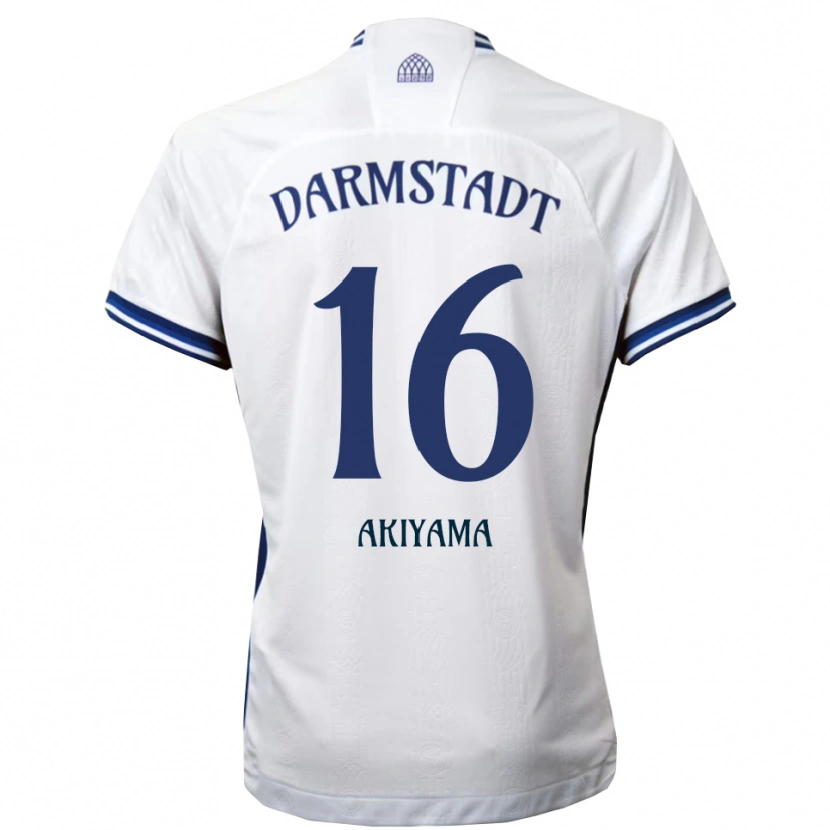 Danxen Dames Hiroki Akiyama #16 Wit Blauw Uitshirt Uittenue 2025/26 T-Shirt België