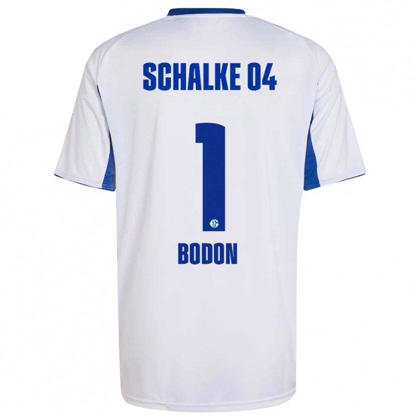 Danxen Dames Nick Bodon #1 Wit Blauw Uitshirt Uittenue 2025/26 T-Shirt België