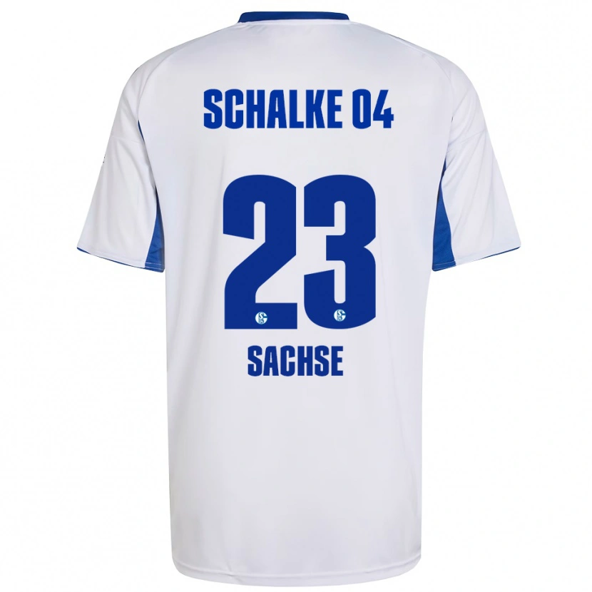 Danxen Dames Jakob Sachse #23 Wit Blauw Uitshirt Uittenue 2025/26 T-Shirt België