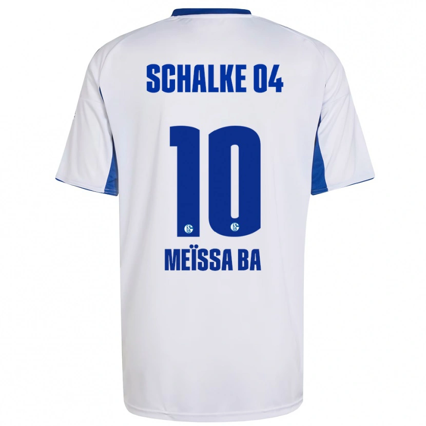Danxen Dames Pape Meïssa Ba #10 Wit Blauw Uitshirt Uittenue 2025/26 T-Shirt België