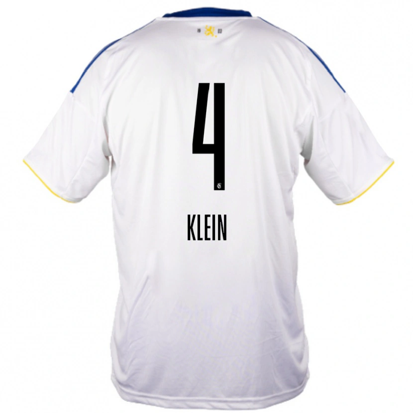 Danxen Dames Jennifer Klein #4 Wit Blauw Geel Uitshirt Uittenue 2025/26 T-Shirt België