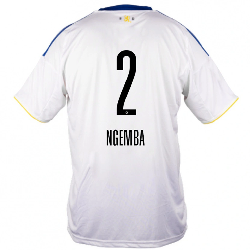 Danxen Dames Dejan Ngemba #2 Wit Blauw Geel Uitshirt Uittenue 2025/26 T-Shirt België