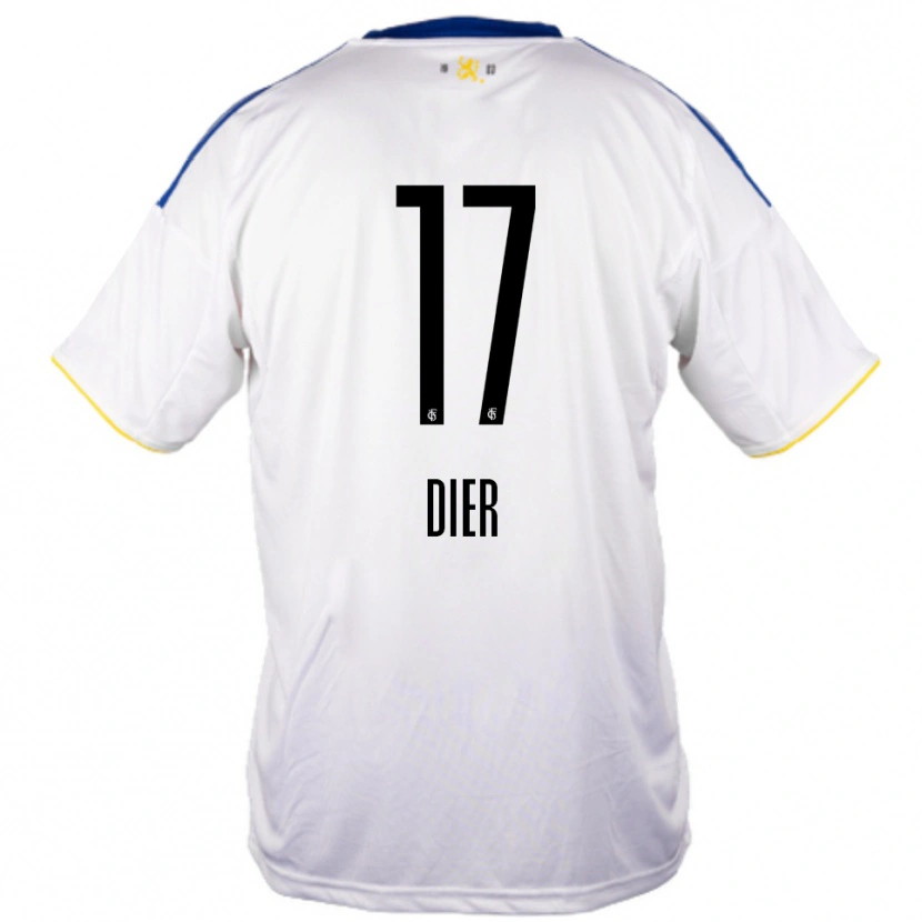 Danxen Dames Lucas Dier #17 Wit Blauw Geel Uitshirt Uittenue 2025/26 T-Shirt België