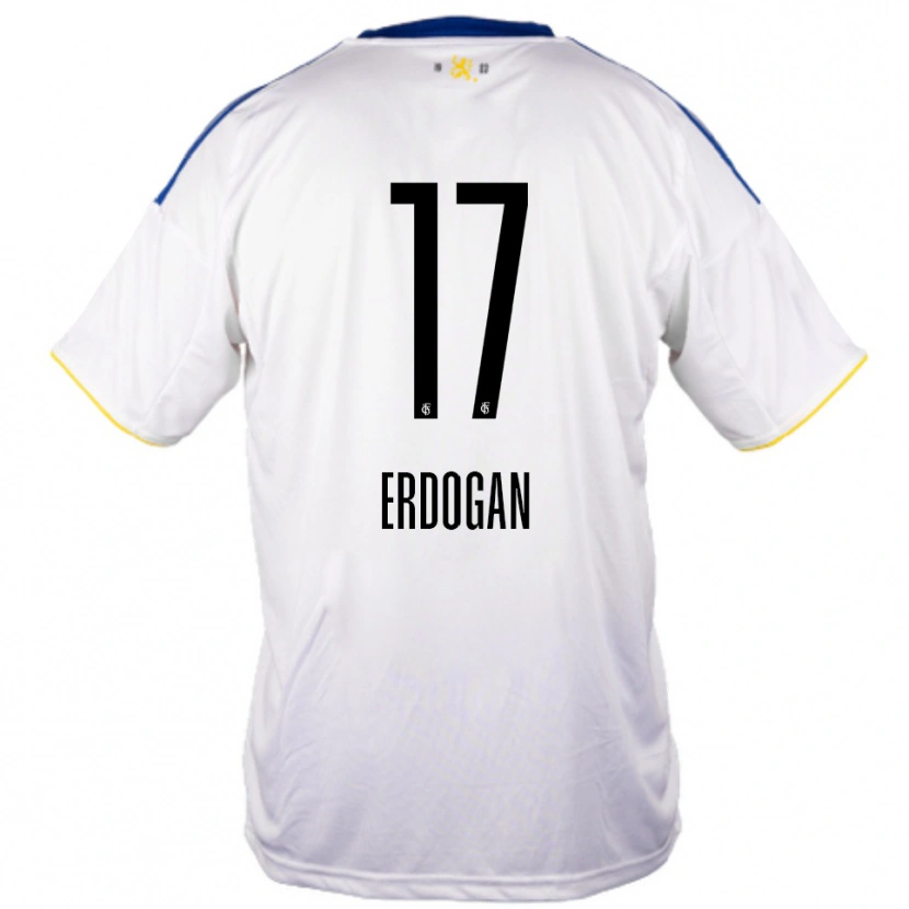 Danxen Dames Emirhan Erdogan #17 Wit Blauw Geel Uitshirt Uittenue 2025/26 T-Shirt België