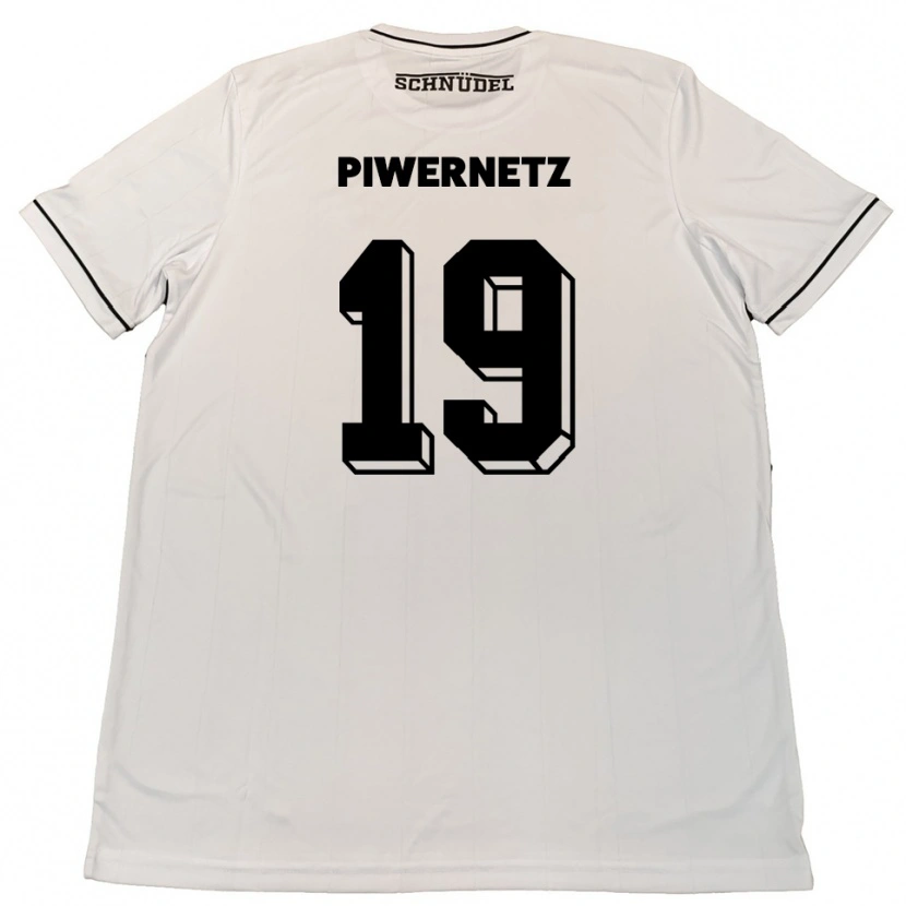 Danxen Dames Nils Piwernetz #19 Wit Zwart Uitshirt Uittenue 2025/26 T-Shirt België