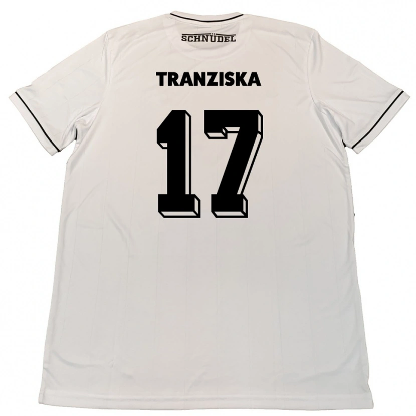 Danxen Dames Jakob Tranziska #17 Wit Zwart Uitshirt Uittenue 2025/26 T-Shirt België