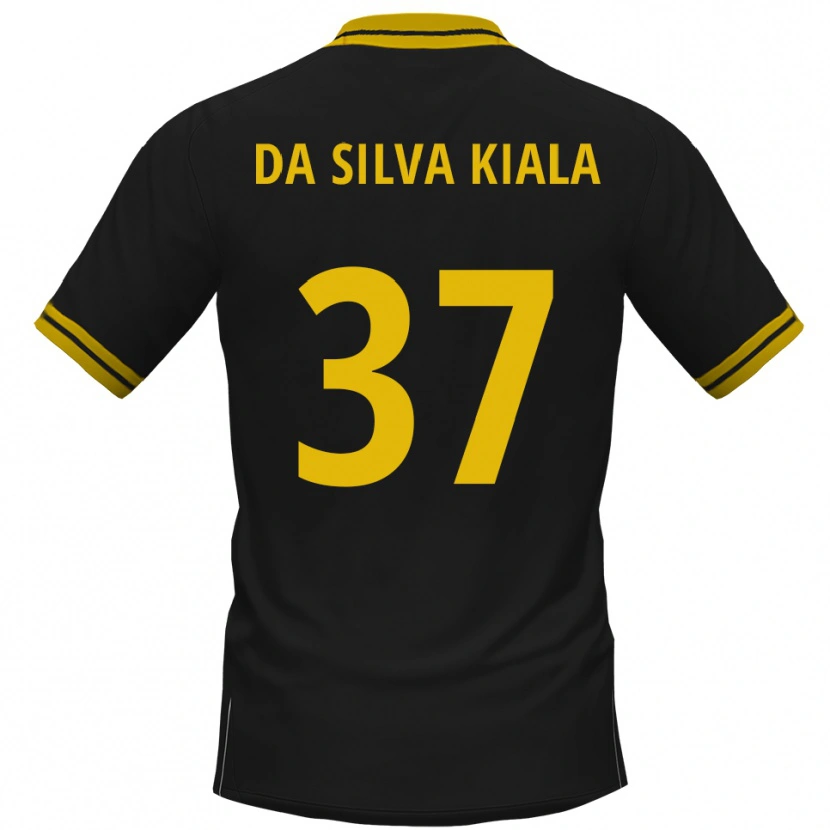 Danxen Dames Joel Da Silva Kiala #37 Zwart Geel Uitshirt Uittenue 2025/26 T-Shirt België