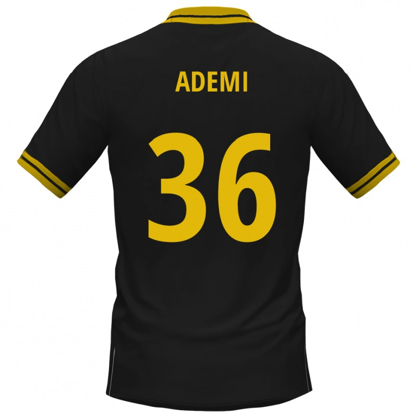 Danxen Dames Faton Ademi #36 Zwart Geel Uitshirt Uittenue 2025/26 T-Shirt België