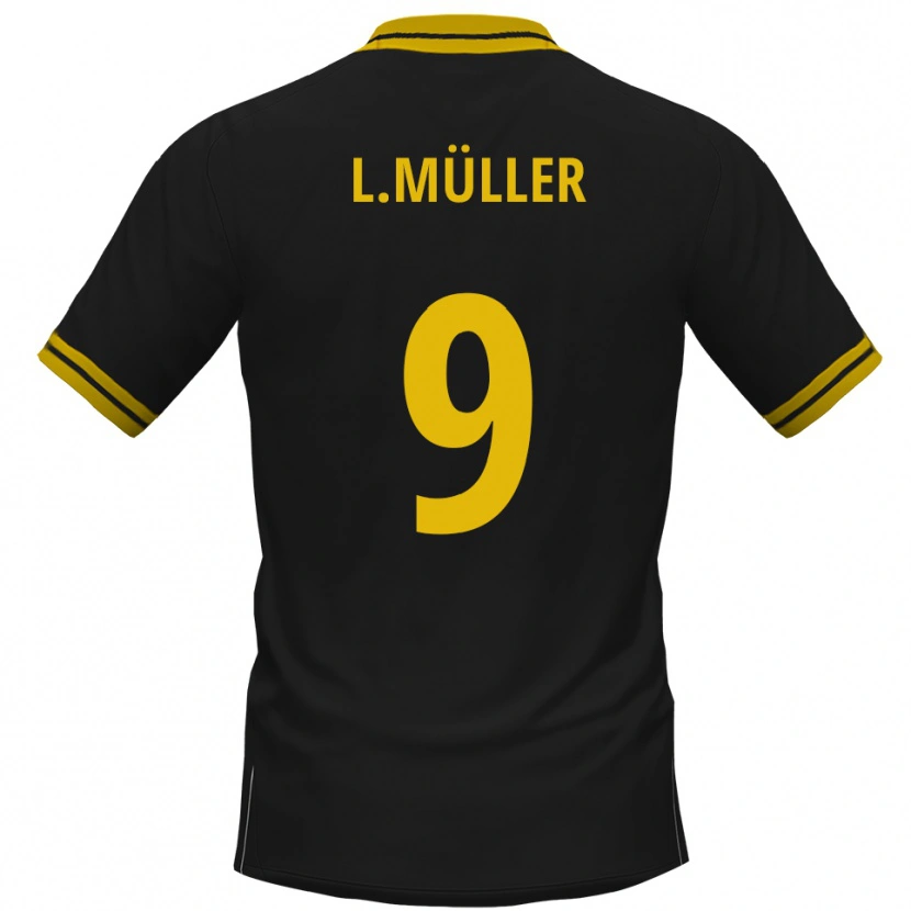 Danxen Dames Levyn Müller #9 Zwart Geel Uitshirt Uittenue 2025/26 T-Shirt België